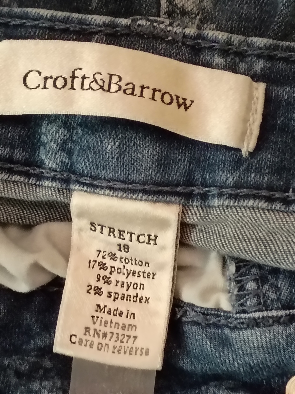 croft & barrow Blue Denim Shorts - Picture 6 of 6